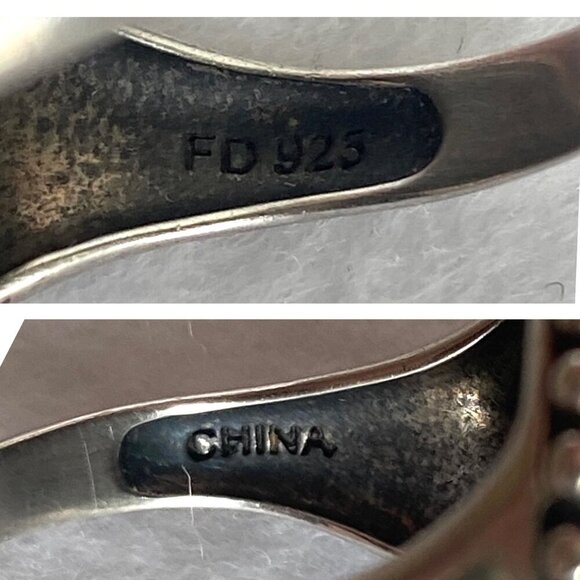 Sterling Silver 925 FD Felecia Designs Round Titanium Aura Druzy Ring Size 7 - Picture 8 of 16